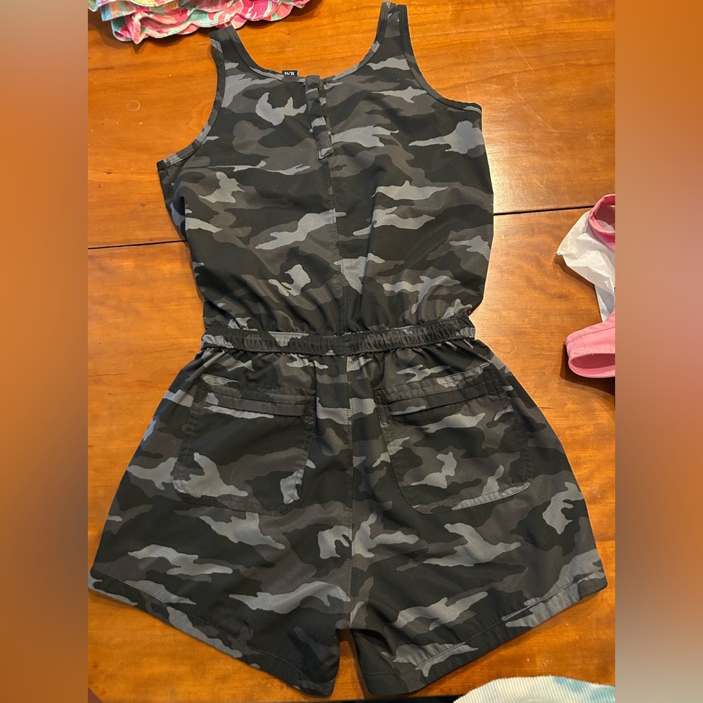 Athleta girl romper camouflage size XL 14